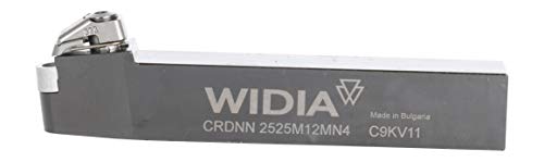 Widia crdnn2525m12mn4 CRDN-Mn Cramping do estilo C do titular de ferramentas para inserções negativas, aço, haste quadrada de 25 mm, neutro, 150 mm de comprimento