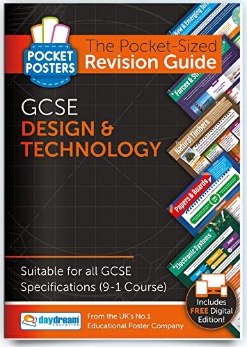 GCSE Design & Technology | Cartazes de bolso: O Guia de Revisão de Design e Tecnologia de Pocket GCSE | Especificação GCSE | Edição