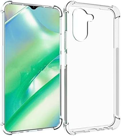 Caso de Ustiya para Realme C33 Clear TPU Four Corners Cover Protetor