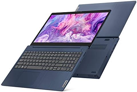 2021 Laptop Lenovo Idepad mais recente, tela sensível ao toque de 15,6 HD, processador Intel Core i3-10110U, RAM de 20 GB, 256 GB de SSD, Webcam, Bluetooth, HDMI, Wi-Fi, Windows 10, abyss Blue