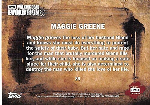 2017 Topps Walking Dead Evolution Trading Card 39 Maggie Greene