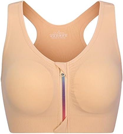 Florata Front Front Sports Bra Free sem cirurgia pós -cirurgia Racerback Yoga Bras