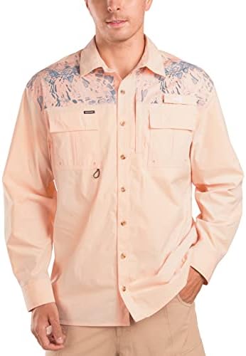 Camisas de pesca masculinas de Kastking Rekon, bem feitas, camisas de praia de manga curta e longa bem feitas, proteção