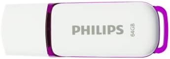 Philips 64 GB Snow Edition USB 2.0 Flash Drive - Branco/Purple