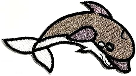 Kleenplus Grey Dolphin costurará ferro em manchas bordadas Dolfin