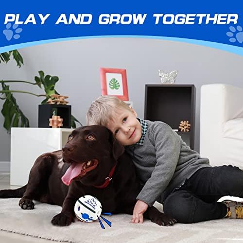 Bola de cachorro de giggle grande, bola interativa de brinquedos para cachorros, bola de brinquedos de cachorro squecamente, bola