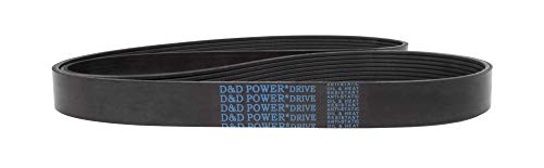 D&D PowerDrive 825L14 Cinturão Poly V, borracha, 1 banda