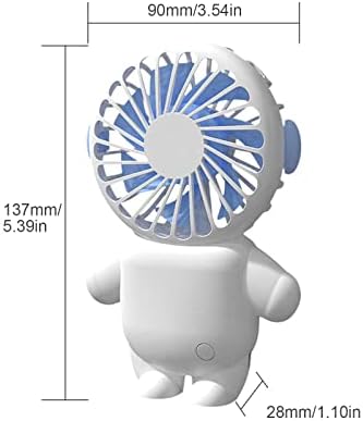 FERFANMONES Mini Fan de mão portátil Fan portátil pessoal 3 Velocidade Base Removível Base USB Recarregando bateria operada por pequenos