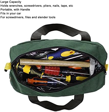 Bolsa de bolsa de ferramentas Bolsa de armazenamento de ferramentas de grande capacidade com a boca larga para o organizador da bolsa de ferramentas pesadas para várias ferramentas