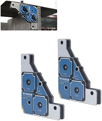Bienka 2pcs Dual Switch Selfter de soldagem 50 kg Magnetismo forte de 90 graus de soldagem de soldagem de soldagem quadrada Grampos