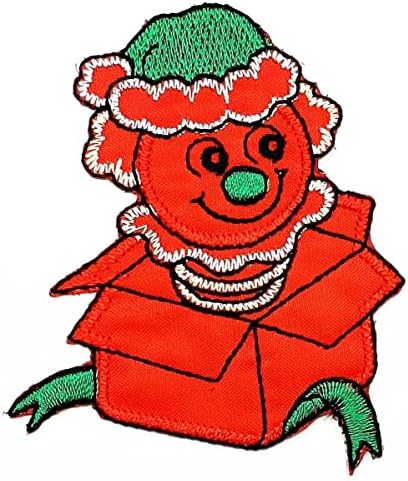 Kleenplus 3pcs. Caixa de neve vermelha Costura ferro em manchas bordadas de quadrinhos de quadrinhos de quadrinhos de desenho animado Projetos de artesanato Acessório Costura Diy Emblema Casa Apliques Crachá