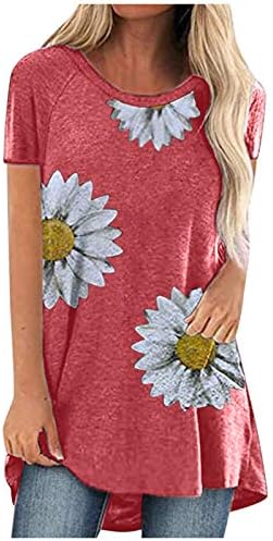 Yubnlvae Sweothirshirts para mulheres camisetas sólidas Summer Summer Trendy Casual Sleeseless Plus Tamanho leve Crew pescoço