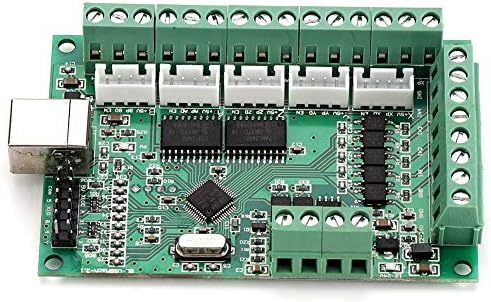 Cartão de controle de movimento de Qinlorgo Mach3, 9,8 x 6cm Card CNC MACH3 Placa de interface USB para máquina de gravação