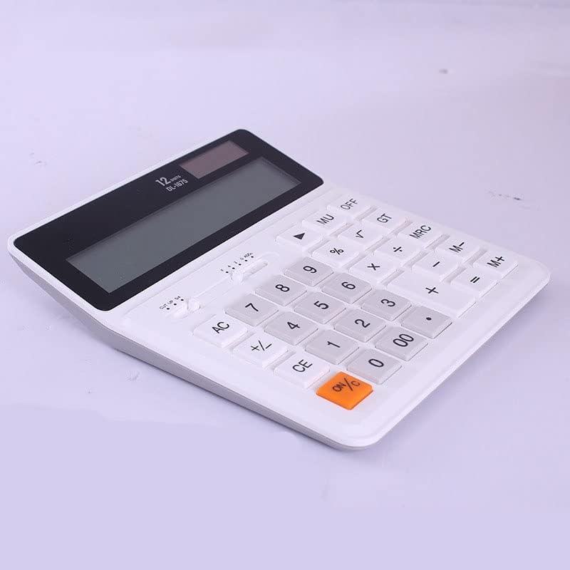 Calculadora de contabilidade financeira do SDFGH Desktop Calculadora Solar calculadora de 12 dígitos de tela grande calculadora portátil