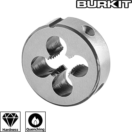 Burkit 1/8 -40 un redondo matriz de rosqueamento, 1/8 x 40 linhas de máquina da unção da unidade da mão direita