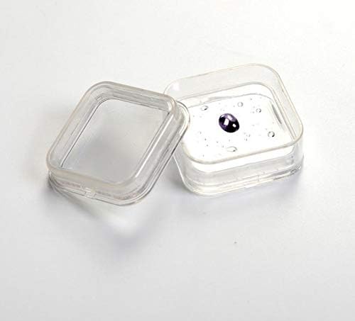 Anncus 100pcs 55*55 mm transparente estampa flutuante estampar gemas gemas de jóias de jóias caixa