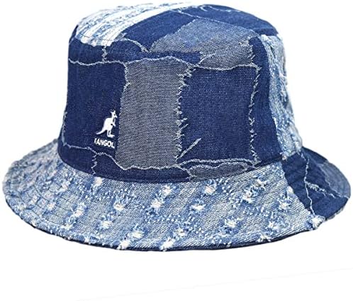 Kangol Denim Mashup Bucket Fishing Hat Women/Homens -