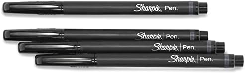 Canetas de ponta de feltro Sharpie, ponto fino, preto, 12 contagens e canetas, canetas de ponta de feltro, ponto fino, cores