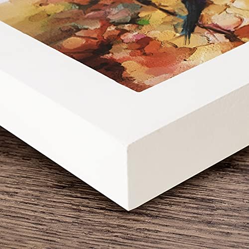 Annecy 5x7 quadro de imagem e moldura de 5x7 - feita de molduras de foto de madeira maciça 5x7 com vidro real para 4x6 com