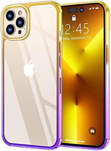 XIWXI Compatível com o iPhone 14 Pro Max Case, Casos de telefone de Bumpers de proteção à prova de choque anti-amarelo para iPhone 14 Pro Max lançado 2022