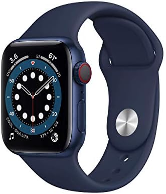 Apple Watch Series 6 - Case de alumínio azul com Deep Navy Sport Band