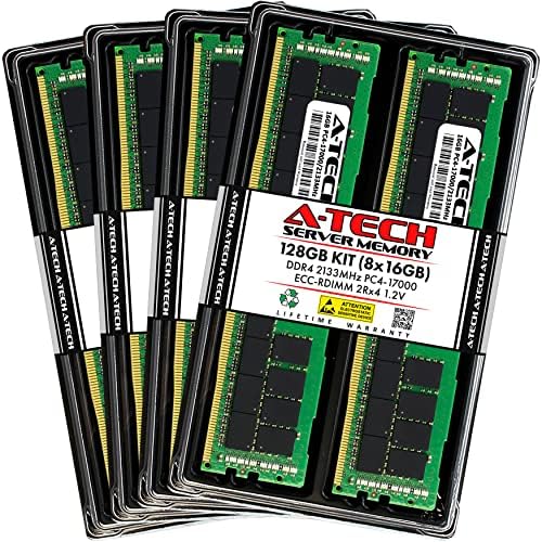 A-Tech 128GB Kit Memory RAM para Supermicro SYS-F619P2-RC1-DDR4 2133MHZ PC4-17000 ECC Registrado RDimm 2RX4 1.2V-Servidor