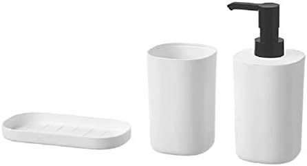 Conjunto de banheiro de 3 peças da Ikea Storavan, branco