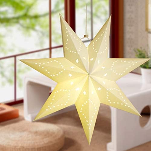O natal genérico pendurou decoração de papel estrela lanterna lanterna 4 de julho 4º 3d Star decoração pendurada decoração branca
