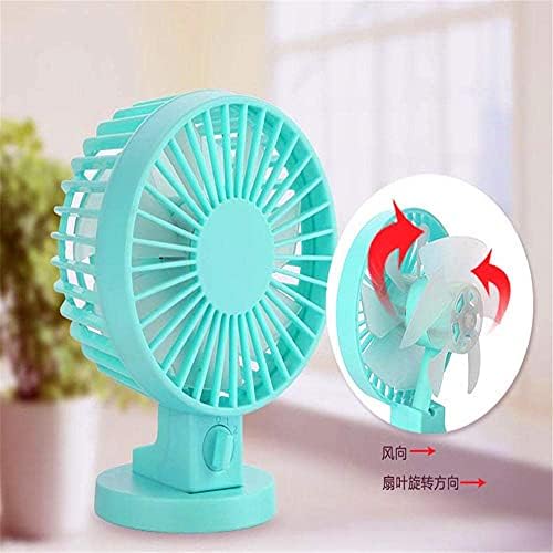 UXZDX Desktop Fan Mini Fan Table USB Recarregável Fã de Mudo com Battery portátil portátil Home, Vertice