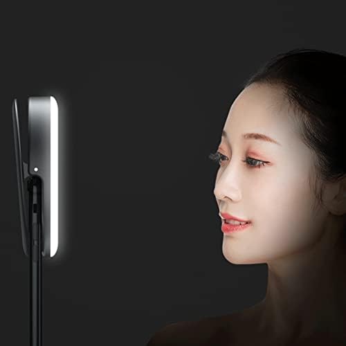 N / B 2 PCS Luz de anel selfie, luz de preenchimento portátil portátil recarregável, com lâmpada LED, para fotografia de telefone inteligente, vídeo de câmera
