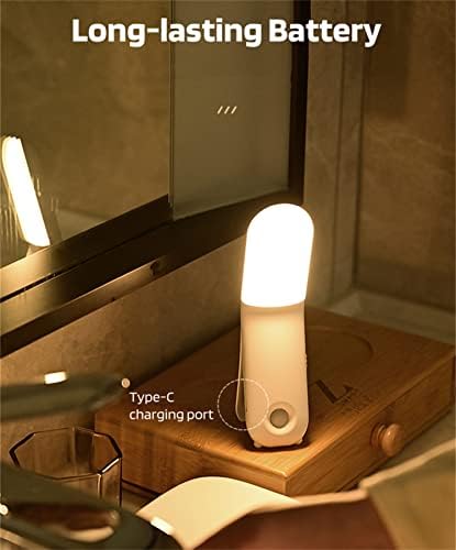 Ctydd Sensor de movimento Night Light Light Portable Recarregável Mini lâmpada de mesa