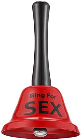 Toyandona Red Ring for Sex Bell, Party Metal Hand Bell Call Bell For Lovers Gifts Party Home Ornament