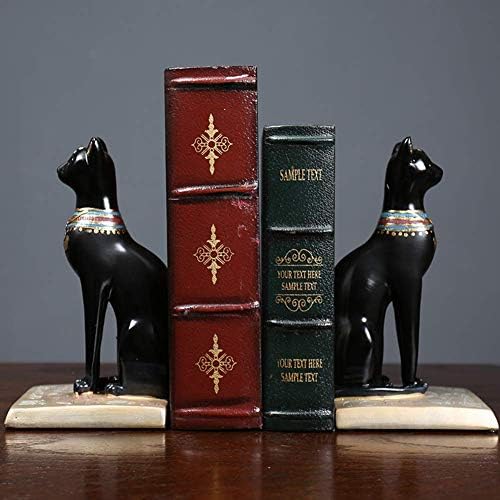 Livros Liushi para livros pesados ​​decorativos, deusa da estátua de gatos egípcios de Bastet, estatueta, casa, estudo, ornamentos de