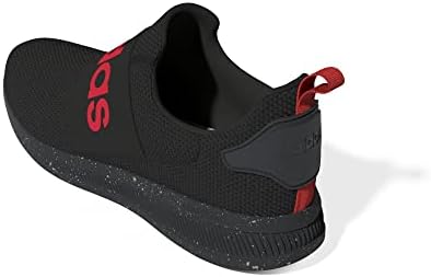 ADIDAS HOMEN's Lite Racer Adapt 4.0 Running Shoe, Core Black/Vivid Red/Carbon, 9.5