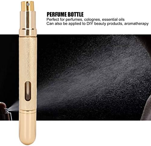 Garrafa de perfume, garrafas de spray cosméticas de 10 ml recarregáveis ​​mini perfume atomizador garrafa redonda prensa portátil