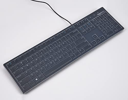 Capa do teclado Skin for Basics Low Profile Wired Teclado USB, Protetor de teclado completo ultra fino, layout dos EUA, Limpo