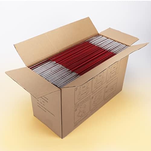 Eympeu 9x6x4 polegadas Caixas de presente Conjunto de 25 caixas de embrulho de presente de papelão corrugado vermelho com