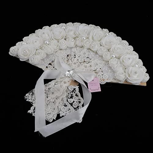 ZSQHD White Wedding Dollowing Fan para eventos de portas, festas de casamento, decoração de configuração de mesa