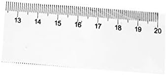X-Dree Clear Métrica de Plástico de 20 cm Réguas de medição de medição de medição 9pcs (Métrica de Plástico transparente