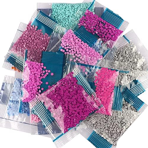 Kits de pintura de diamante de bola de cristal 5D CEOVR para adultos, kits de arte de diamante de rosa roxa, drill full fantástico