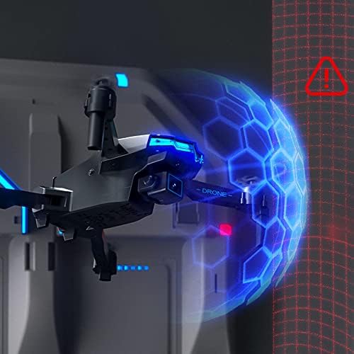 Zottel dobrável quadcopter drone para iniciantes-drone Wi-Fi FPV com câmera dupla 4K HD, evitação de obstáculos inteligentes