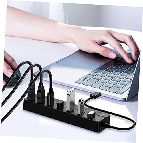 Solustre Seven Port Expander Laptoptop Adaptador de comutador USB Hub múltiplo USB Porta para laptop portas USB