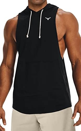 Projeto Titan Men's Cut Off Workout Hoodies Camisas de tanques de ginástica