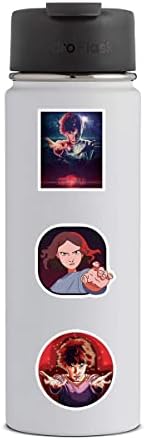 100pcs Stranger Things Stickers Pacote, série de TV americana Vinyl Decalques de adesivos à prova d'água para garrafa de água, skate, laptop, telefone, diário, scrapbooking para crianças adultos para adultos para suprimento a favor decorar decoração