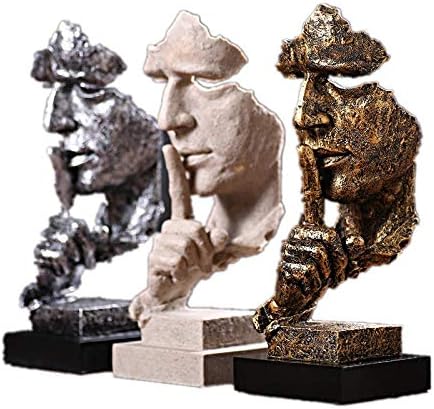 Zamtac resina abstrata figuras de artesanato decorativo esculturas de modelo humano rosto com decoração de casa decorada