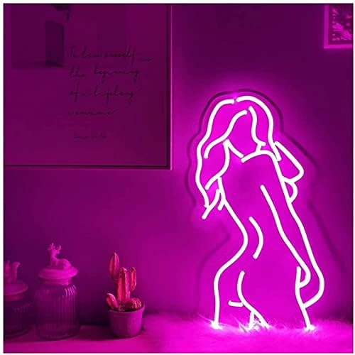 DVTEL Sexy Lady Neon Sign LED Modelagem Letras luminosas Luz luminosa Luz decorativa de Neon, de 40x28cm Hotel Coffee Shop