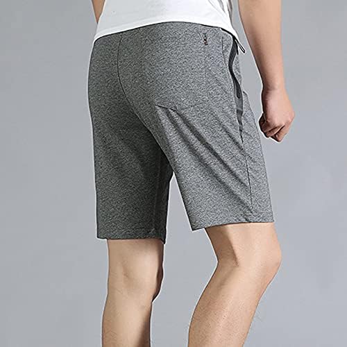 Ymosrh shorts masculinos casuais rapidamente seco de treinamento atlético de ginástica de ginástica com bolsos com zíper