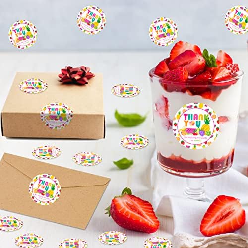 48 pacote tutti frutti feste fornece frutas agradecimento etiqueta etiqueta