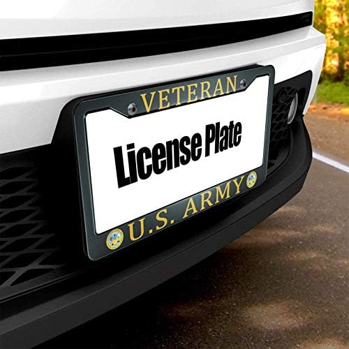 Hosnye veterano da placa do exército dos EUA Frame America Military Metal Metal Plate Places Placas dianteiras quadro