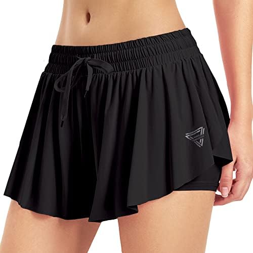 Shorts fluxos para mulheres shorts de verão de borboleta